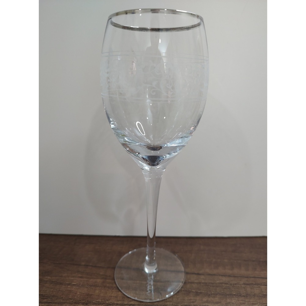 Mikasa Parchment Platinum Wine Glass 8" Discontinued Replacement 88757101